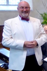 DaveTaylor, Director of Music of the Hunstanton Concert Band - photo Jan Foster