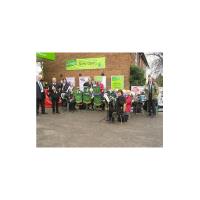 At the opening of Budgens store, Fakenham<br>12th March 2009