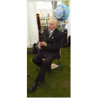 Dr. John Smith on his 81st birthday at Glebe House School Fête - 16th May, 2010 - Photo Jan Foster
