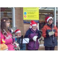 Raising money for the Hunstanton Town Hall basement Youth Project Outside Sainsbury's, Hunstanton 18th December, 2010