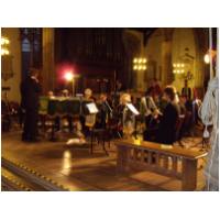 Preparing for a concert in St. Nicholas Chapel, King's Lynn in aid of the True's Yard, Museum - September 26th, 2009